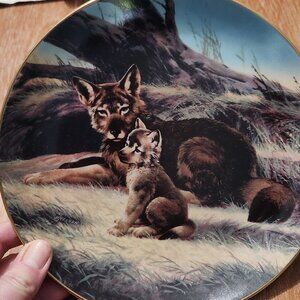Will Nelson “The Red Wolf” Collector Plate 1989